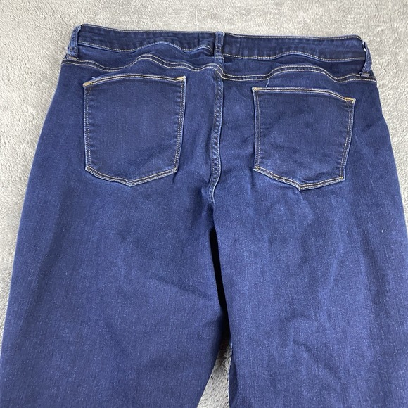 Gap 1969 Curvy True Skinny Jeans Womens 34R Blue Dark Wash Mid Rise - Picture 12 of 13